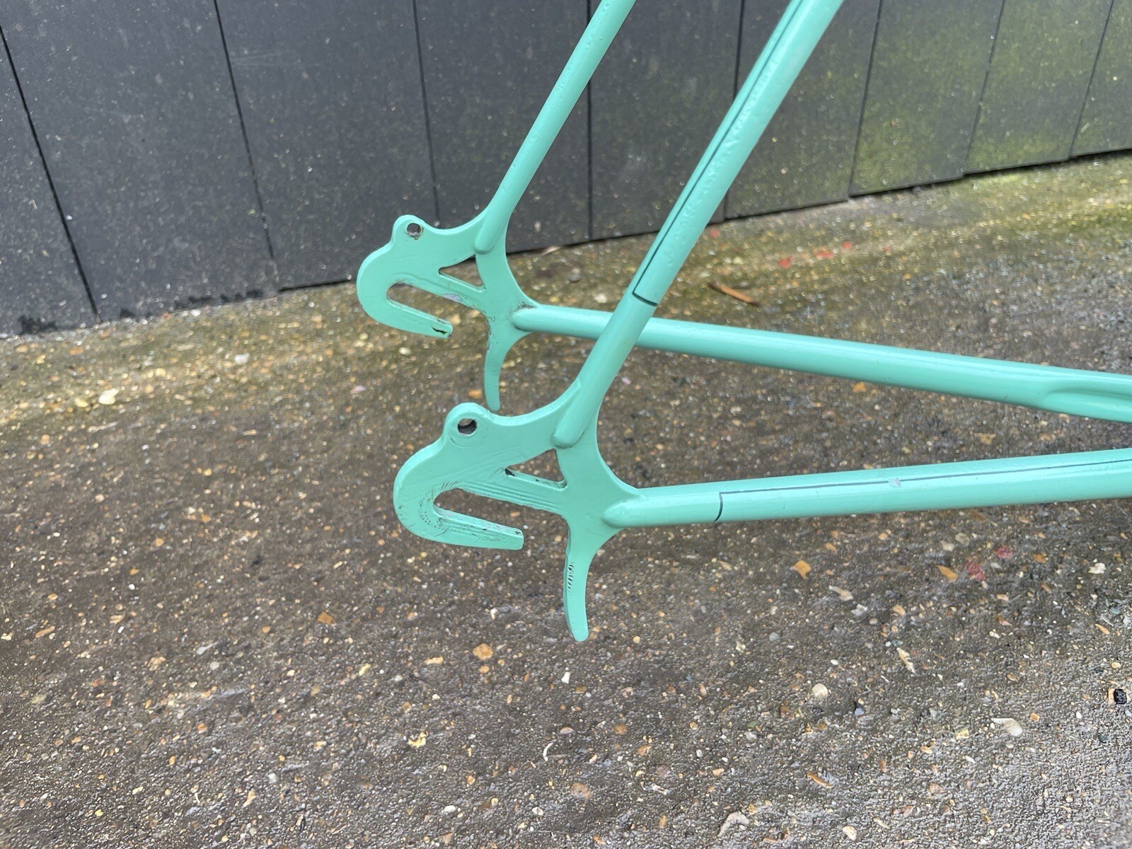 Vintage Turquoise Claud Butler Bicycle Frame Project Road Racing 531
