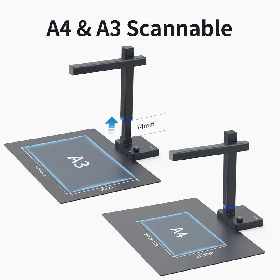 CZUR Shine Ultra Portable Book Scanner, Max A3 Size,Fast Scan for Office Library - Image 3 of 4
