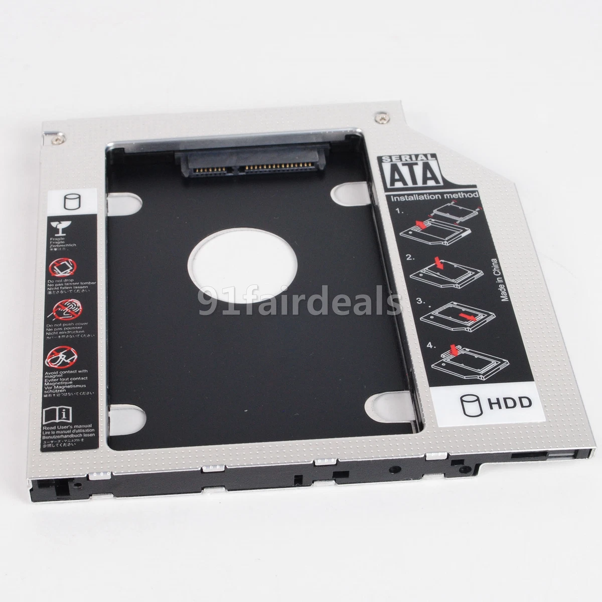 12.7mm 2 ° disco rigido SATA HDD SSD adattatore per