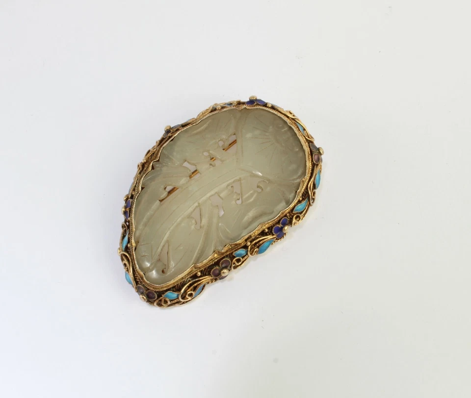 Broche de jade chino Foto 3 de 4