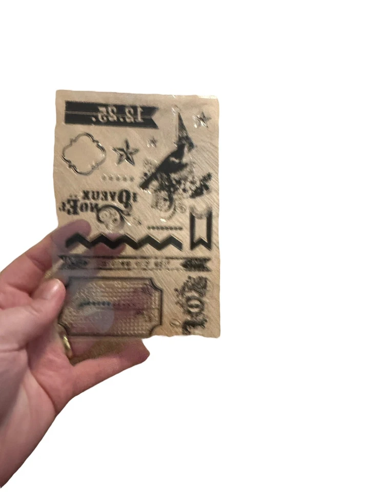 Conjunto de selos My Minds Eye All Is Bright acrílico Natal Noel - Imagem 4 de 4