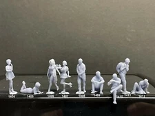1:64 Figures  - Resin / unpainted - For Dioramas #276 Miniature Figures 164 Fig