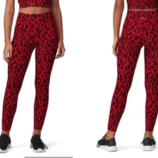 MICHI Red Leopard Leggings Pants Size M NWOT $165