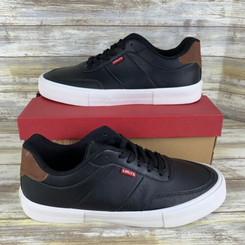 NEW Levi's Shoes Mens 8 Black Carter Sneakers Low Top Walking 51072941A1