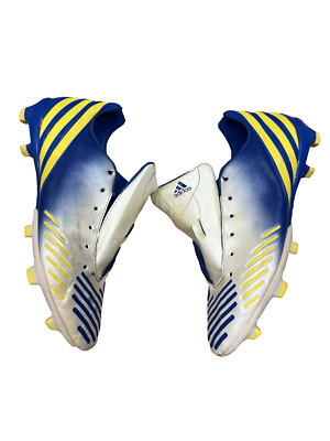Adidas Predator Absolion LZ TRX FG Men's Blue/Yellow/White Football Boots Sz 10