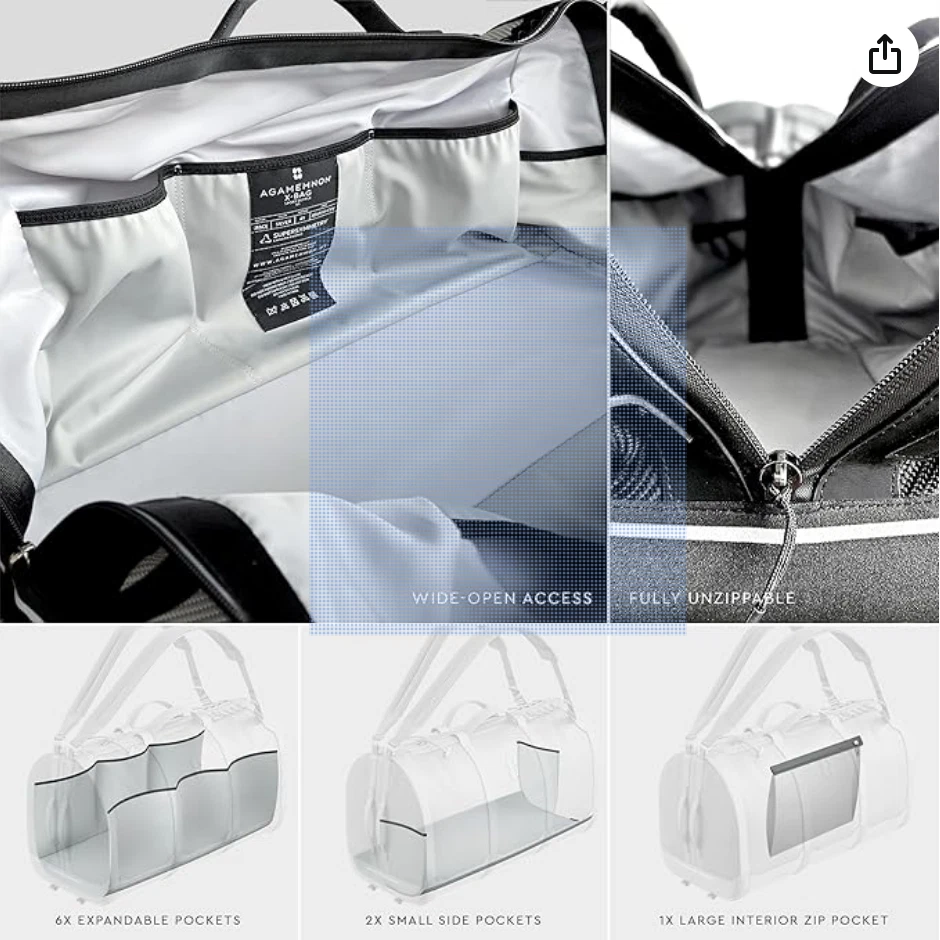 AGAMEMNON X-BAG - Bolsa de viaje 45L - Edición espacial (negro). Foto 4 de 4