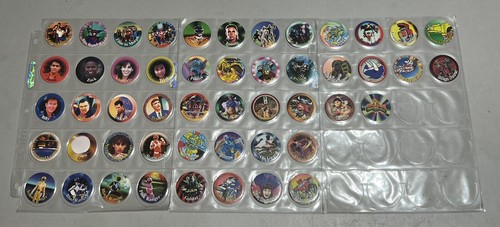 Pogs Power Rangers Power Caps 1994 Mighty Morphin - SET COMPLETO di 50