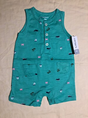Carter s Little Boys Jumper Shorts 3M Retail $16 (s-org-6-6)