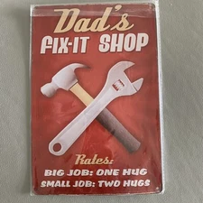 Home Decor Tin Metal Sign Man Cave Retro Christmas Father’s Day Gift