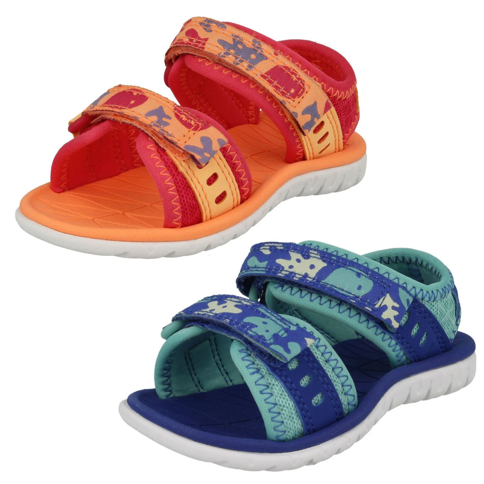 Sandali con cinturino casual Clarks bambina surf luna