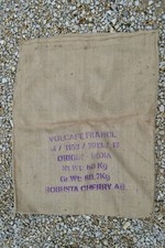 Sac à café en toile de jute VOLCAFE FRANCE India Robusta Cherry (A détourner)