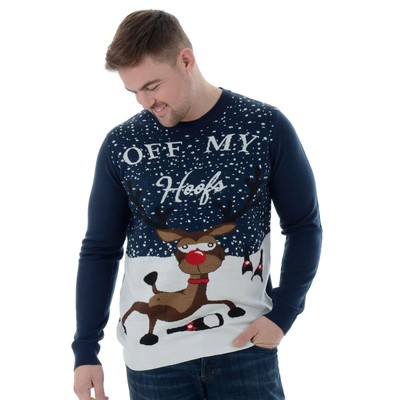 mens rudolph christmas jumpers