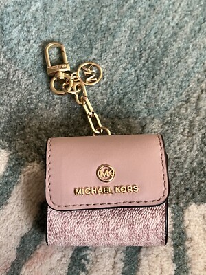  michael kors airpods case Pink Gold MK Logo