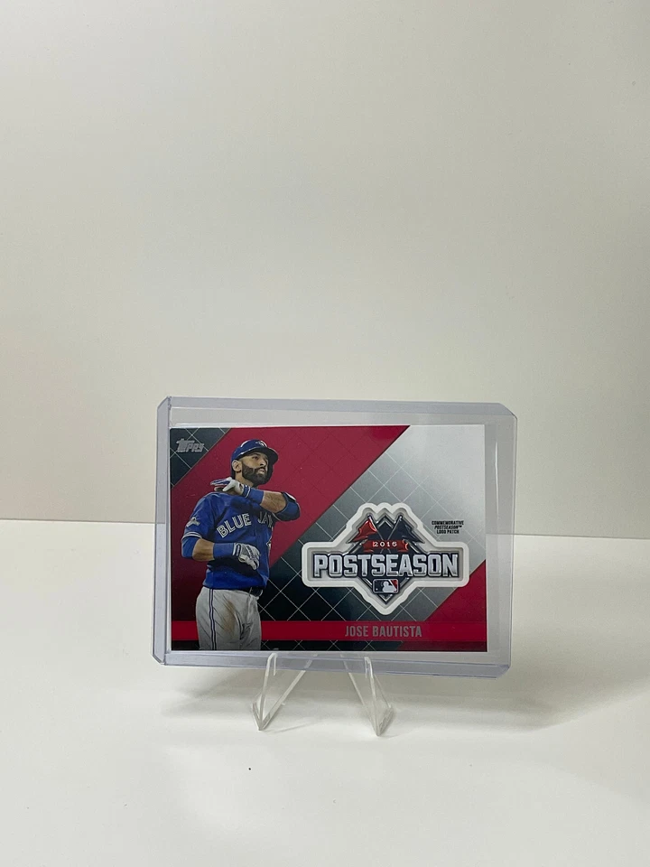 Jose Bautista 2018 Blue Jays Topps Update #PSL-JB Postseason Medallion Relic - Image 3 of 3