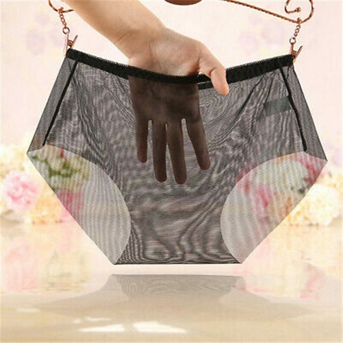 Women See Through Mesh Panties Sheer Briefs Knickers Lingerie Sexy Underwear - Picture 10 of 17