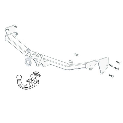 Westfalia Towbar for Kia Pro Ceed Estate 2019 Onwards Detachable Tow