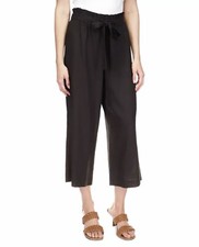 Michael Kors Women s Cropped Wide Leg Pants Sz Medium High Waist In Black