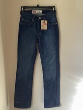NTW Levis 514 Jeans Slim Straight Fit Blue Medium Wash Denim 24x26 Boys Size 12