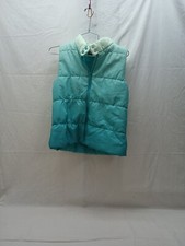 Energie Kids Girls Zip Front Vest Size XL, Teal Ombre