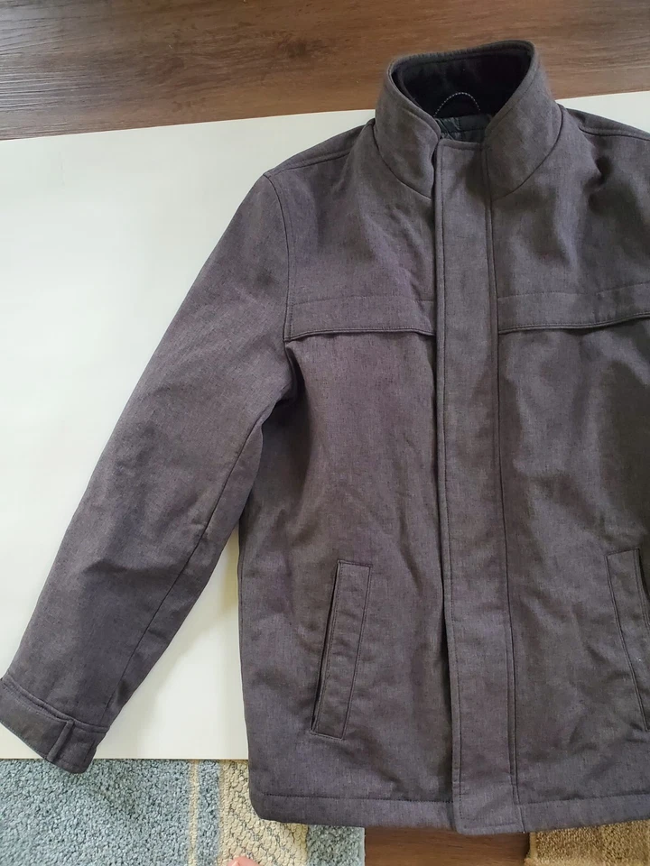 Dockers Double Zipper Layer Men’s Coat Grey Size Small - Image 3 of 4