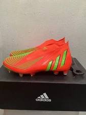 ADIDAS PREDATOR EDGE+ FG ( ORANGE ) ( SOCCER SHOES/CLEATS SIZE 8 ) ( GW1039 )