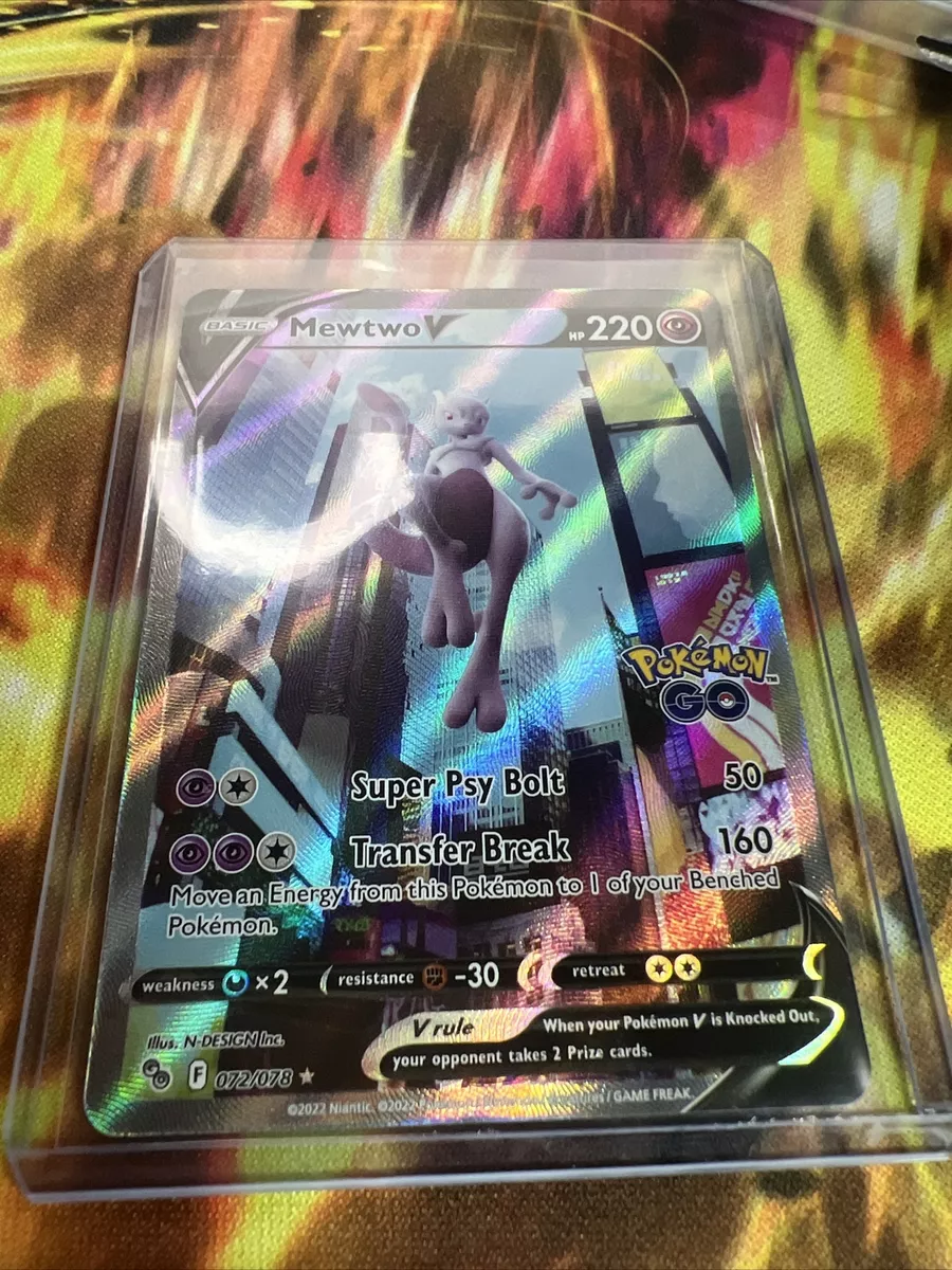 Pokemon Go Mewtwo V Full Art 72/78