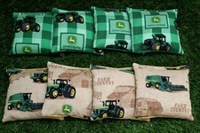 Cornhole Bean Bags Set of 8 ACA Regulation Bags JOHN DEERE