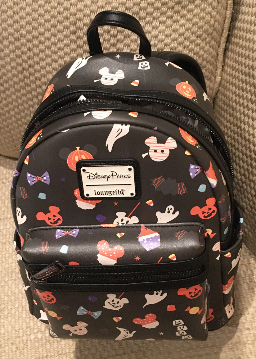 NWT LOUNGEFLY DISNEY PARKS HALLOWEEN TREATS MINI BACKPACK  display picture 3