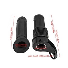 7/8" Twist Throttle Cable Accelerator Handlebar Grip for Electirc Bike Scooter
