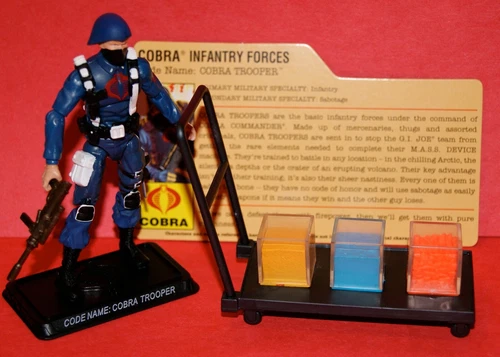 GI JOE 25TH COBRA TROOPER &MASS DEVICE ELEMENTS CART DVD EXCLUSIVE