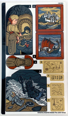 LEGO STICKER SHEET #1 10316 RIVENDELL / AUTHENTIC