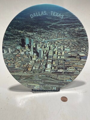 Texas Ware Photo Plate Dallas Skyline