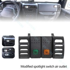 Driver Side 2-switch Pod Panel Black Abs For Jeep Wrangler 1997-2006 Tj Driver Side 2-switch Pod Panel Black Abs For Jeep Wrangler 1997-2006 Tj