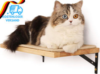 Fukumaru Kletterwand Katzen, Katzenbett Wand Aus 2Cm Dickem Massivem Gummiholz M