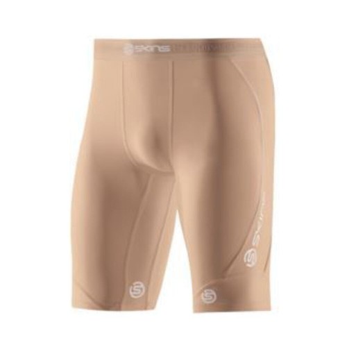 SKINS DNAMIC MENS COMPRESSION HALF TIGHTS - FLESH HOT BARGAIN - Picture 2 of 4