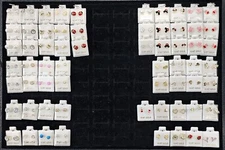 Lot of 35 10k Yellow Gold Earrings With Many Different Styles and Designs.