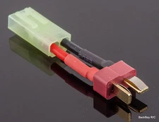 Mini-Tamiya Female to Male T-Plug (Deans' Style) Adapter with 2.5CM 16awg Wire