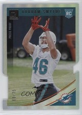 2018 Panini Donruss Rookie Press Proof Silver Die-Cut 60/75 Durham Smythe 4f5