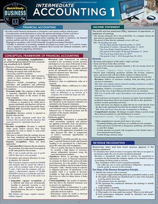 Intermediate Accounting 1: A Quickstudy Laminated Reference Guide by Michael P. 