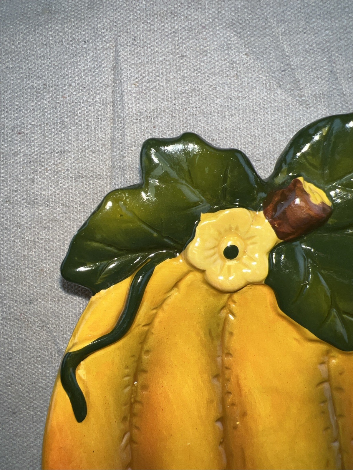 Pumpkin Ceramic Soap Dish Spoon Rest Or Trinket Dish 