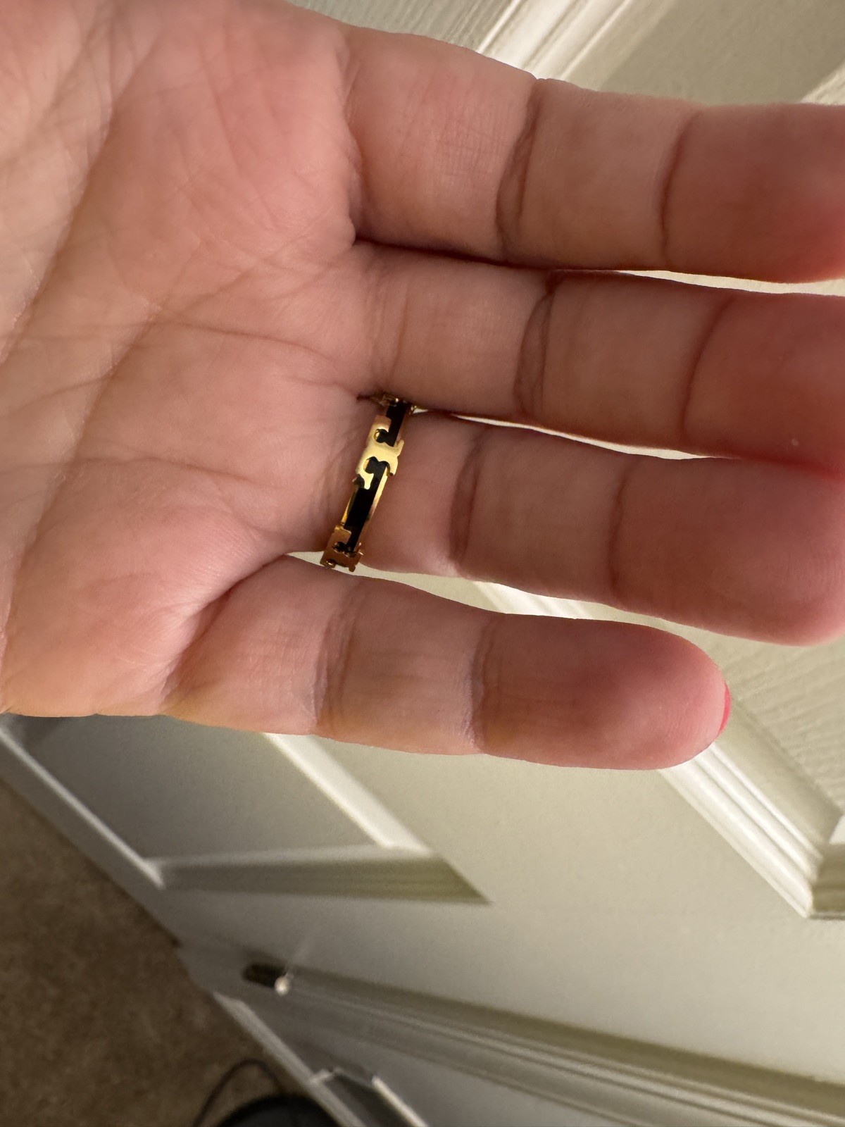 Tory Burch Kira Stackable Enamel Ring - image 2