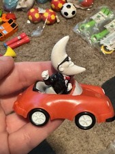 McDonald's Mac Tonight 1988 Vintage Mr Moon Man In Red Sports Car Happy Meal Toy