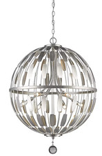 Z-Lite Almet 6 -Light Brushed Nickel Modern C...