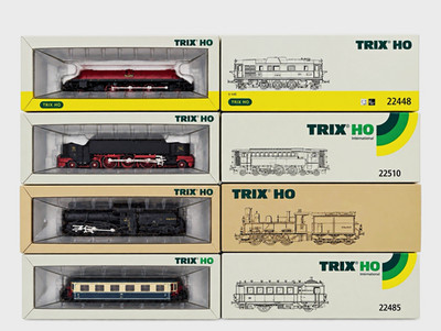 TRIX H0 International Konvolut 4 Loks 22448 22510 22500 22485 OVP