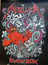 Authentic METALLICA POSTER BLACK BOX ERUPTION 2025 #/800 Tony Squindo OFFICIAL