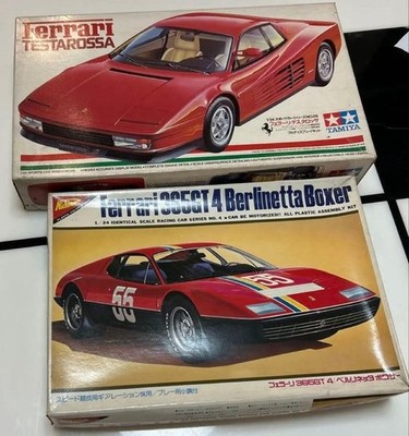 TAMIYA 1/24 FERRARI TESTAROSSA & nichimo FERRARI365 GT-4 Berlinetta Boxer