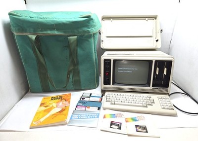 Radio Shack Tandy TRS-80 Model 4P Portable Computer w/Manuals/Softcase  26-1080
