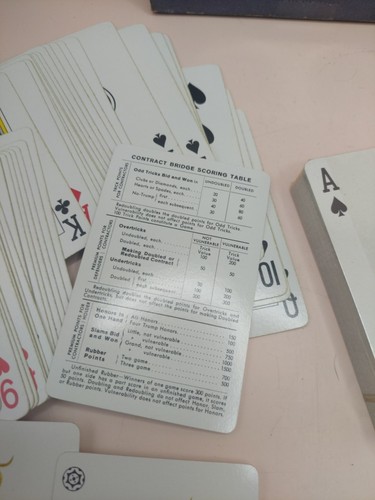 Vintage Fournier Playing Cards (Bridge Cards) Complete Twin Set Enigma - Picture 5 of 10