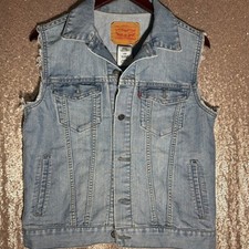 LEVI STRAUSSE CO Denim Vest Youth Size Large