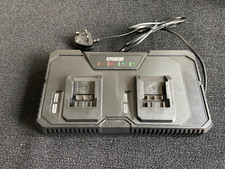 Erbauer EMC18-Li 18V Ext Dual Battery Charger EX-DISPLAY PLEASE READ DESCRIPTION